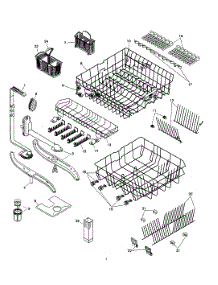 Racks parts for Bosch Dishwasher SHU9956UC/12 from AppliancePartsPros.com