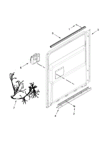 Inner Door Parts parts for Jenn-Air Dishwasher JDB9000CWB2 from AppliancePartsPros.com
