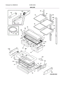 Shelves parts for Electrolux Bottom-Mount Refrigerator EI23BC32SS2 from AppliancePartsPros.com