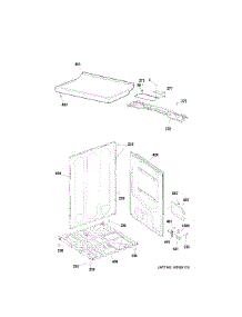 Cabinet & Top Panel parts for Hot Point Dryer HTDX100ED1WW from AppliancePartsPros.com