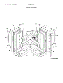 Fresh Food Door parts for Electrolux Bottom-Mount Refrigerator EI23BC32SS2 from AppliancePartsPros.com