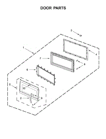 Door Parts parts for Kitchenaid Microwave/Hood Combo KMHS120EBS4 from AppliancePartsPros.com