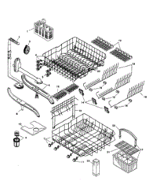 Racks parts for Bosch Dishwasher SHU6806UC/11 from AppliancePartsPros.com
