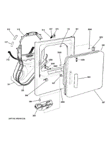 Front Panel & Door parts for Hot Point Dryer HTDX100EM7WW from AppliancePartsPros.com