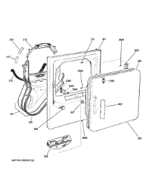 Front Panel & Door parts for Hot Point Dryer HTDX100EM8WW from AppliancePartsPros.com