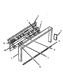 Control Panel, Front parts for Thermador Range/Microwave Combo CMT231-01 from AppliancePartsPros.com