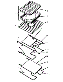 Rack, Elements & Pan Assembly parts for Thermador Range/Microwave Combo CMT231-01 from AppliancePartsPros.com