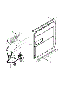 Inner Door Parts parts for Jenn-Air Dishwasher JDB9200CWP1 from AppliancePartsPros.com