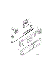 Fascia Panel parts for Bosch Dishwasher SHU8806UC/12 / FD 8105 from AppliancePartsPros.com