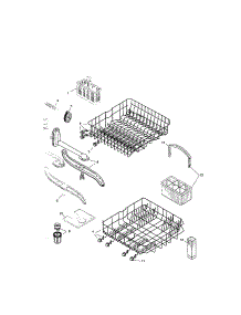Racks parts for Bosch Dishwasher SHU8806UC/12 / FD 8105 from AppliancePartsPros.com
