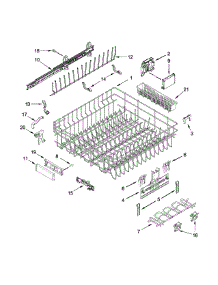 Upper Rack And Track Parts parts for Jenn-Air Dishwasher JDB9200CWP1 from AppliancePartsPros.com