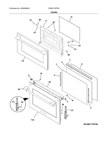 Doors parts for Electrolux Wall Oven/Microwave Combo E30MC75PPSC from AppliancePartsPros.com