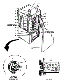 Body, Rear parts for Thermador Range/Microwave Combo CMT231-01 from AppliancePartsPros.com