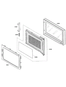 Door Parts parts for Thermador Built-In Microwave MBESLFTD/01 from AppliancePartsPros.com