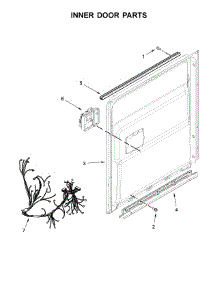 Inner Door Parts parts for Jenn-Air Dishwasher JDB9200CWY2 from AppliancePartsPros.com