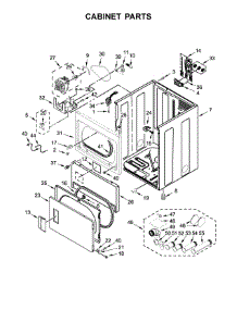Cabinet Parts parts for Maytag Dryer MEDP575GW0 from AppliancePartsPros.com
