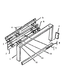 Front Control Panel parts for Thermador Range/Microwave Combo CMT131 from AppliancePartsPros.com