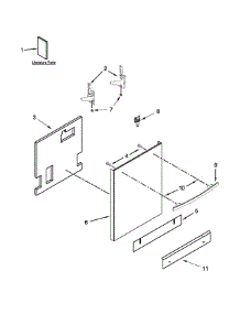 Door Panel Parts parts for Jenn-Air Dishwasher JDB9600CWS0 from AppliancePartsPros.com