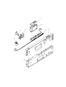 Fascia Panel parts for Bosch Dishwasher SHU9916UC/11 / FD 8002-8003 from AppliancePartsPros.com