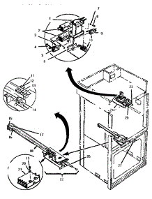 Latch Assemblies parts for Thermador Range/Microwave Combo CMT127 from AppliancePartsPros.com