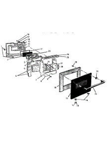 Upper Door parts for Thermador Range/Microwave Combo CMT127 from AppliancePartsPros.com