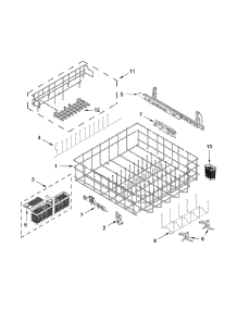 Lower Rack And Track Parts parts for Jenn-Air Dishwasher JDB9800CWP2 from AppliancePartsPros.com