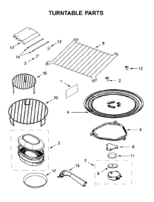 Turntable Parts parts for Kitchenaid Microwave/Hood Combo YKMHP519ES3 from AppliancePartsPros.com