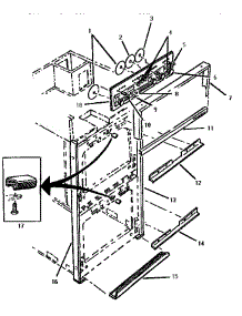 Trim, Deflectors & Control Panel parts for Thermador Range/Microwave Combo CMT227S from AppliancePartsPros.com