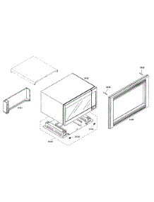 Outside View parts for Thermador Built-In Microwave MCEB01 from AppliancePartsPros.com