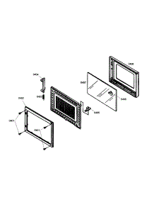 Door Assy parts for Thermador Built-In Microwave MCEB01 from AppliancePartsPros.com