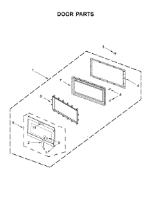 Door Parts parts for Kitchenaid Microwave/Hood Combo YKMHS120ES6 from AppliancePartsPros.com