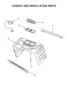 Cabinet And Installation Parts parts for Kitchenaid Microwave/Hood Combo YKMHS120ES6 from AppliancePartsPros.com