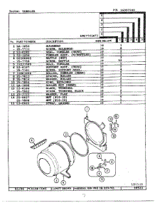 Tumbler parts for Maytag Dryer LNC7741A71 from AppliancePartsPros.com