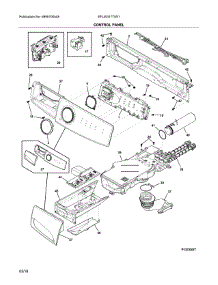 Control Panel parts for Electrolux Washer EFLW317TIW1 from AppliancePartsPros.com
