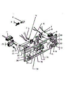 Rear Control Panel parts for Thermador Range/Microwave Combo CMT131EC from AppliancePartsPros.com