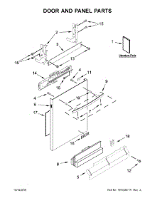 Door And Panel Parts parts for Jenn-Air Dishwasher JDB9000CWB3 from AppliancePartsPros.com