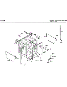 Cavity parts for Bosch Dishwasher SHU33A05UC/47 from AppliancePartsPros.com