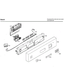 Control Panel parts for Bosch Dishwasher SHU33A05UC/47 from AppliancePartsPros.com