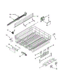 Upper Rack And Track Parts parts for Jenn-Air Dishwasher JDB9000CWS2 from AppliancePartsPros.com