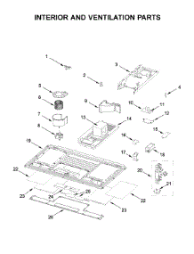Interior And Ventilation Parts parts for Kitchenaid Microwave/Hood Combo YKMLS311HSS2 from AppliancePartsPros.com