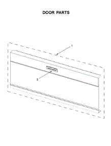 Door Parts parts for Kitchenaid Microwave/Hood Combo YKMLS311HSS2 from AppliancePartsPros.com