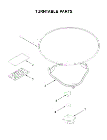 Turntable Parts parts for Kitchenaid Microwave/Hood Combo YKMLS311HSS2 from AppliancePartsPros.com
