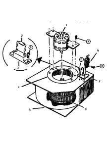 Blower Assembly parts for Thermador Range/Microwave Combo CMT227 from AppliancePartsPros.com