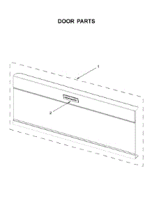 Door Parts parts for Kitchenaid Microwave/Hood Combo YKMLS311HWH0 from AppliancePartsPros.com