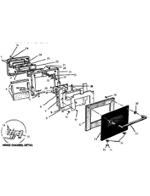 Lower Door parts for Thermador Range/Microwave Combo CMT227 from AppliancePartsPros.com