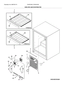 Shleves parts for Electrolux Wine & Beverage Cooler E24WC50QS1 from AppliancePartsPros.com