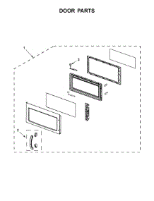 Door Parts parts for Kitchenaid Microwave/Hood Combo KHMS2040BB2 from AppliancePartsPros.com