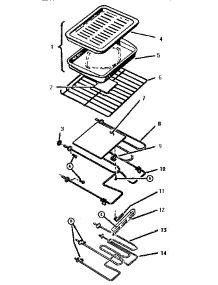 Rack, Elements, And Pan Assemblies parts for Thermador Range/Microwave Combo CMT227 from AppliancePartsPros.com