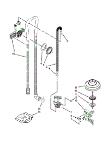 Fill, Drain And Overfill Parts parts for Jenn-Air Dishwasher JDB9200CWS1 from AppliancePartsPros.com