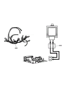 Wiring parts for Thermador Built-In Microwave MCES01 from AppliancePartsPros.com